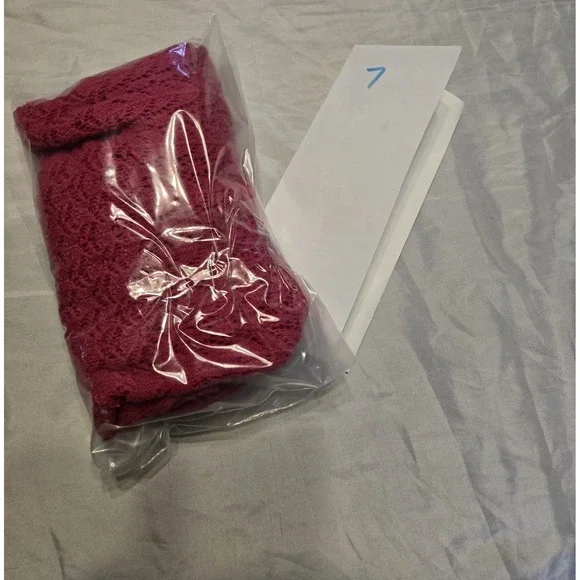 Hollister HCO Point Vicente Cropped‎ Open Knit Layering Sweater Shirt Pink Small - Picture 6 of 6